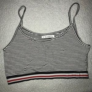 Cropped Pull&Bear Striped Top